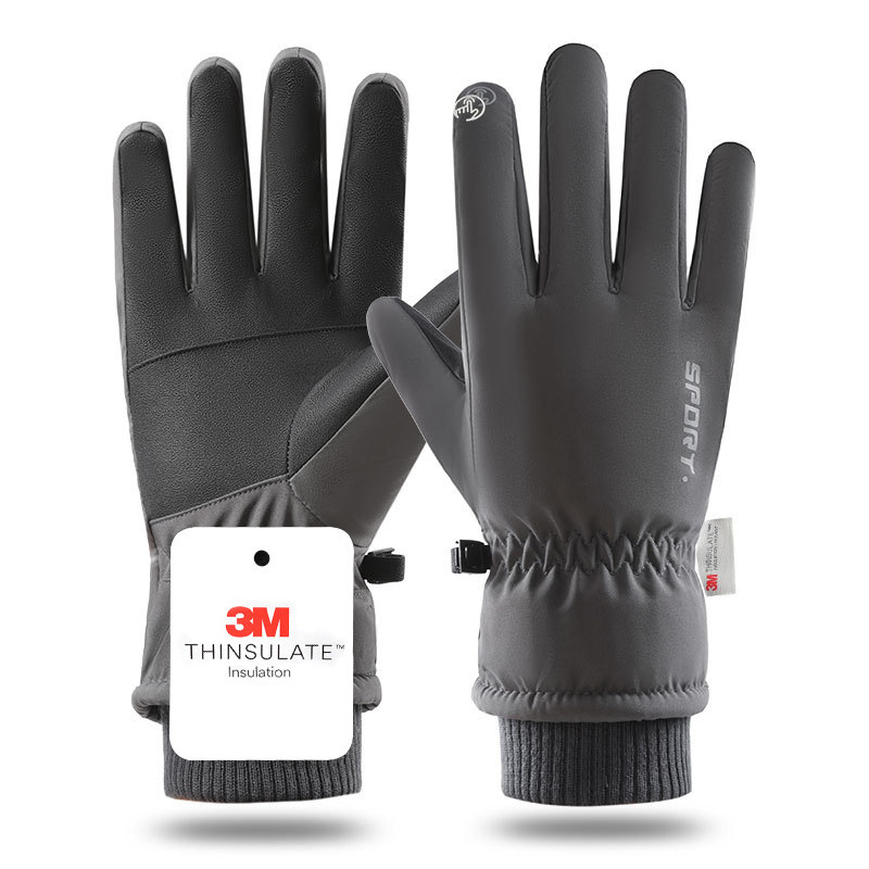 Ski Glove Waterproof - Winter Unisex Snowboard Ski Gloves PU