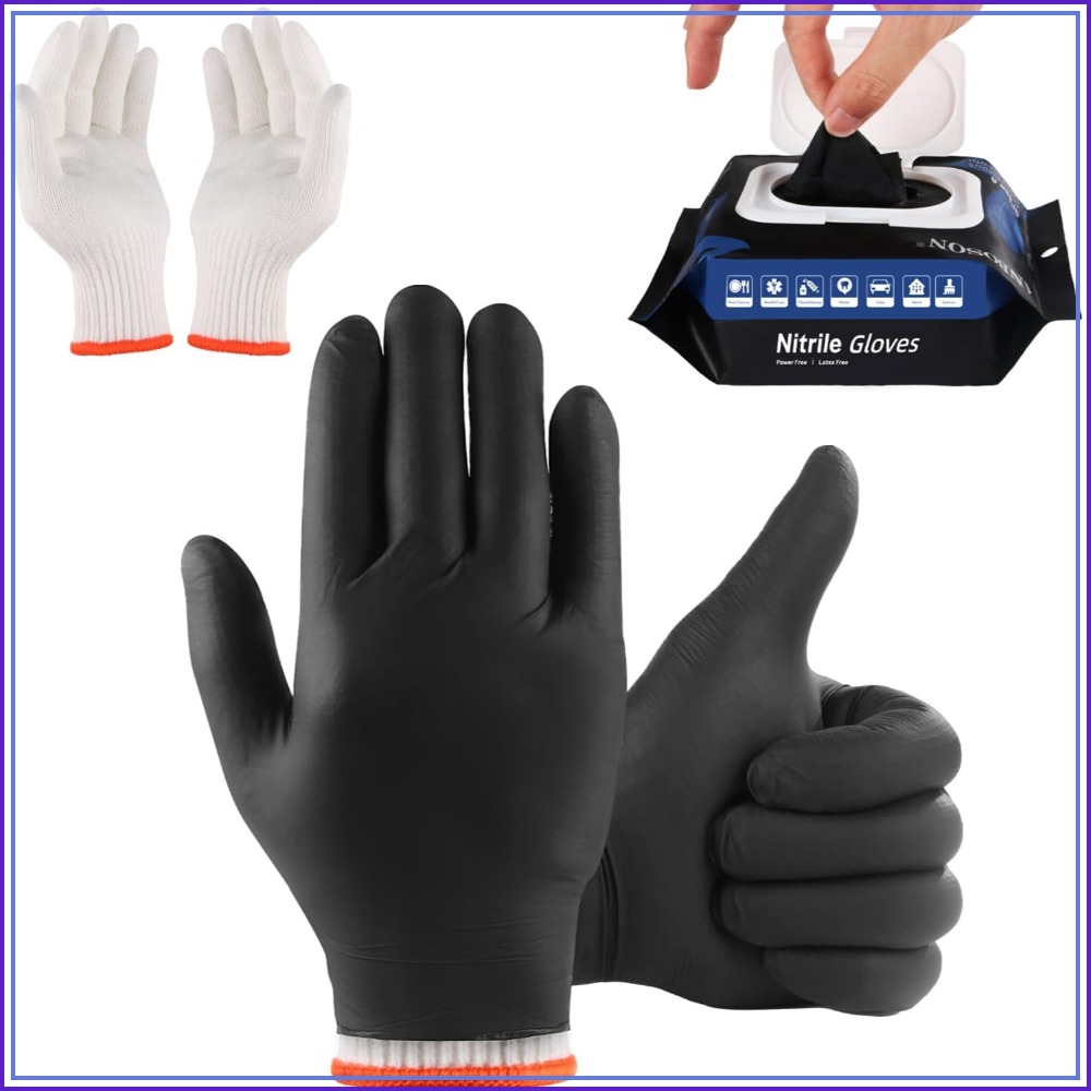 BBQ Gloves 50 Disposable Nitri - Latex Disposable Glove reseña y precio