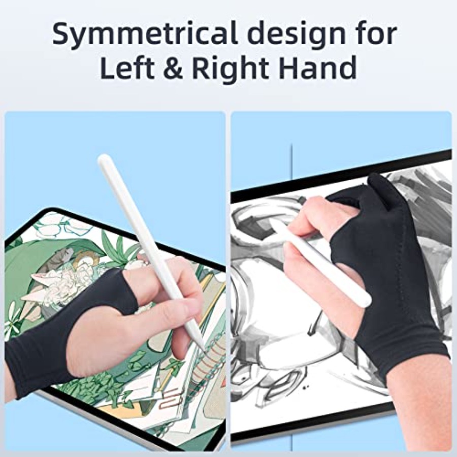 2-Pack Drawing Glove Palm Reje - Touchscreen Glove Capacitive reseña y precio