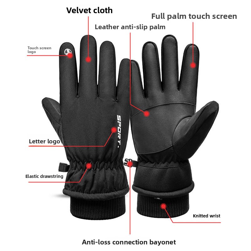 Winter Unisex Snowboard Ski Gl - Ski Glove Waterproof reseña y precio