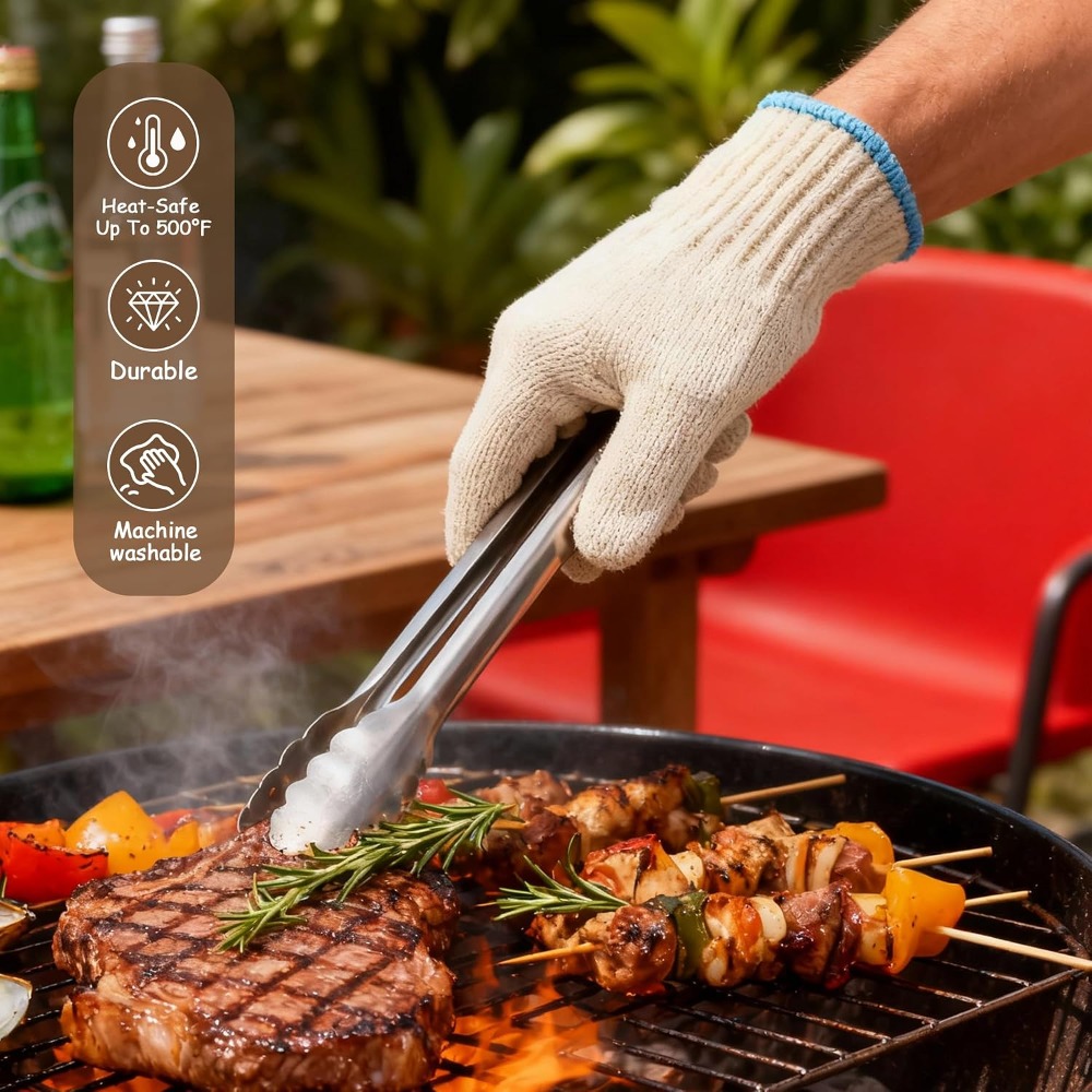 Heat Resistant Gloves - 932°F  - Cut Resistant Glove reseña y precio