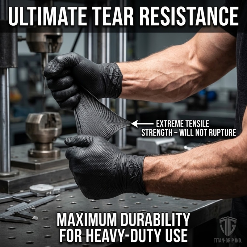 Heavy Duty Black Industrial Ni - Nitrile Mechanic Glove reseña y precio