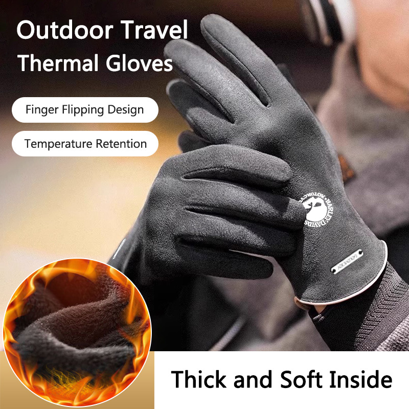 2pc Man Winter Warm Gloves For - Leather Driving Glove reseña y precio