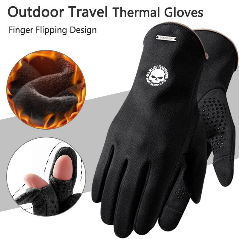 2pc Man Winter Warm Gloves For - Leather Driving Glove reseña y precio