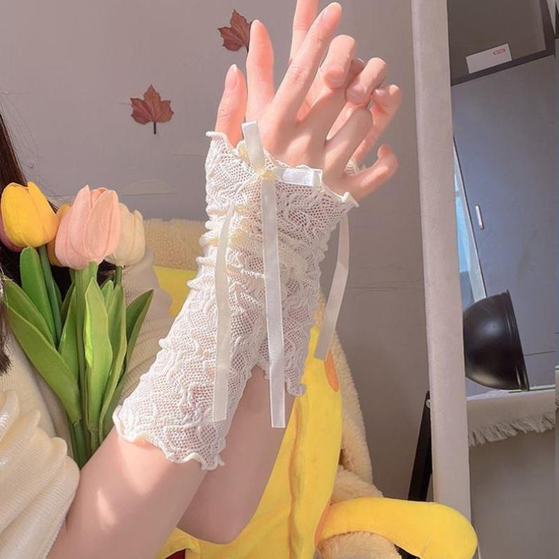 Women Gothic Mesh Fingerless G - Fingerless Glove Knit reseña y precio