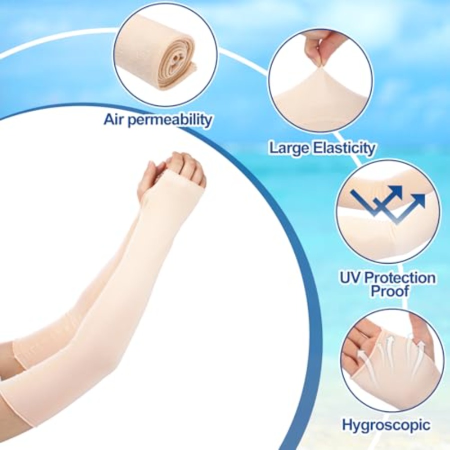 Bememo 4 Pack Sun Protection U - Fingerless Glove Knit reseña y precio