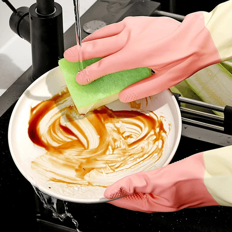 Thickened Kitchen Gloves, Dish - Dish Glove Rubber reseña y precio