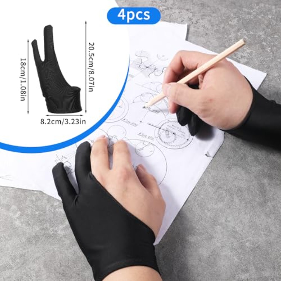 4 Pack Drawing Glove Digital D - Touchscreen Glove Capacitive reseña y precio