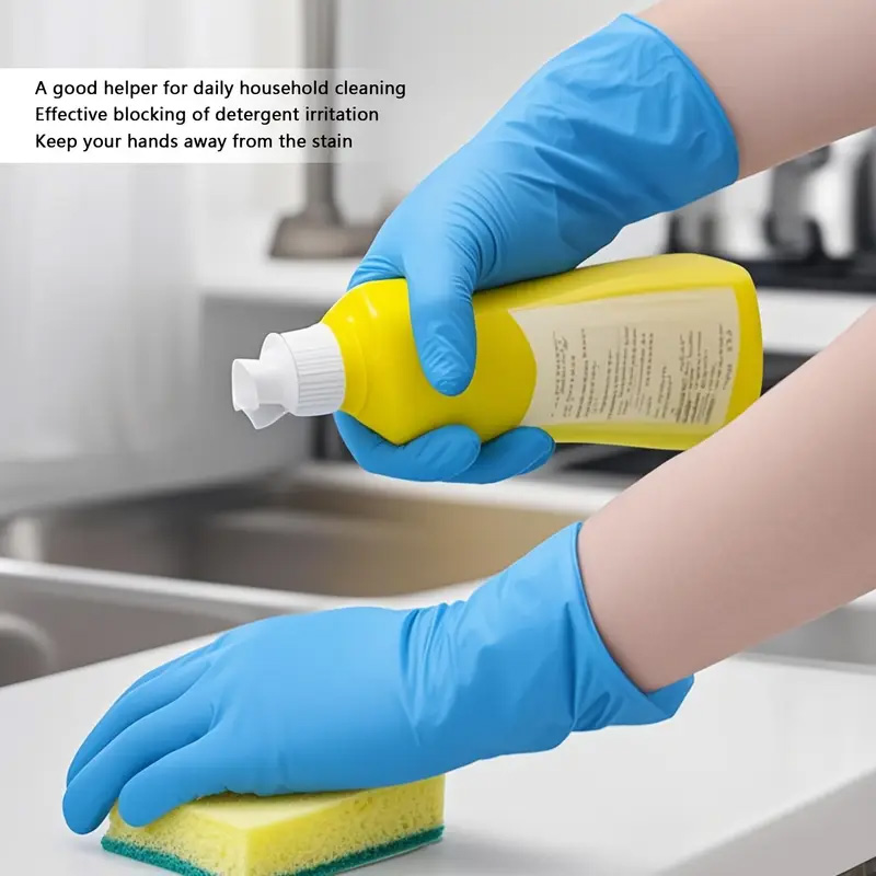 2-Piece Toilet Cleaning Set: P - Rubber Glove Cleaning reseña y precio