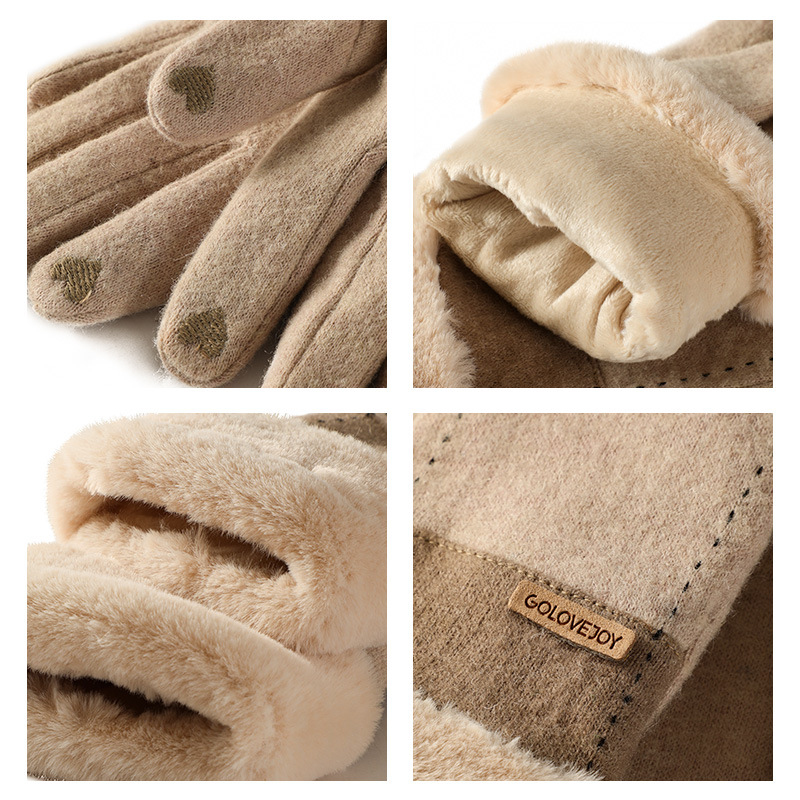 New winter cashmere gloves for - Wool Glove Lined reseña y precio