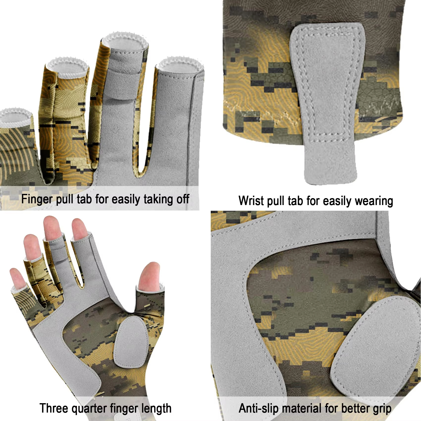 Aventik Fingerless Fishing Glo - Cycling Glove Padded reseña y precio