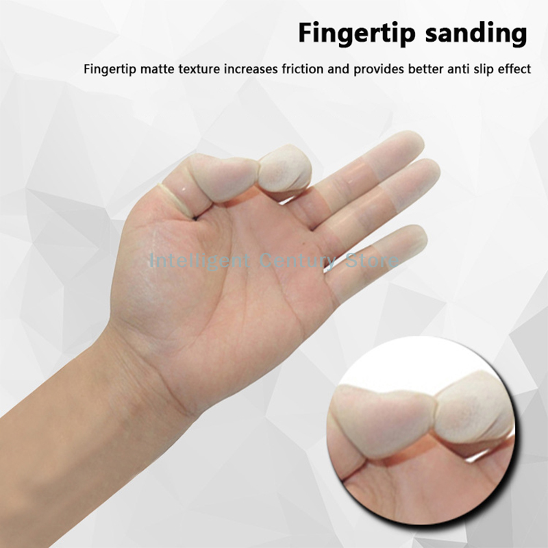 100 Pcs Rubber Non-slip Anti-s - Latex Disposable Glove reseña y precio