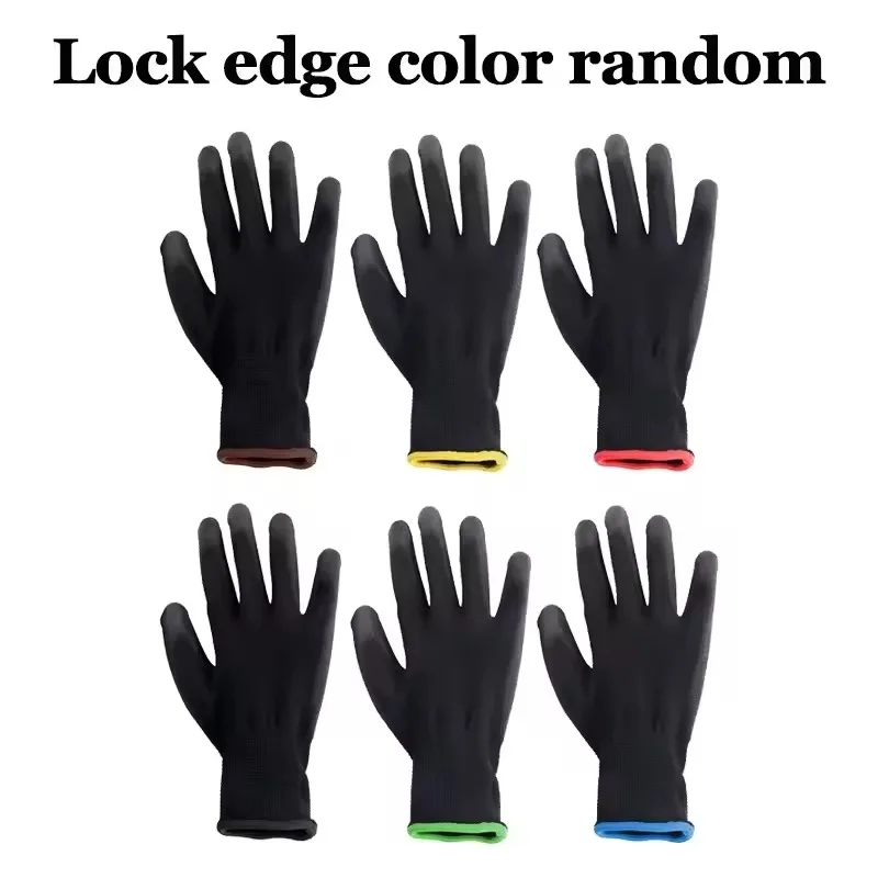 6/12/18PCS Black PU Coating Gl - Nitrile Mechanic Glove reseña y precio